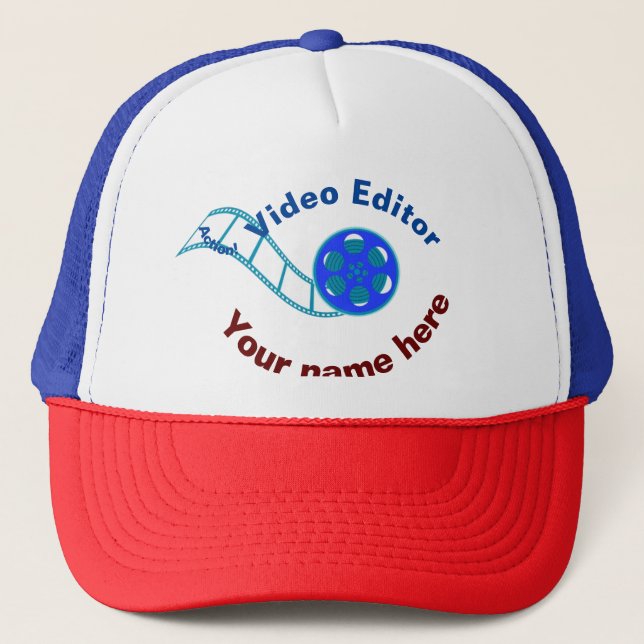 Video Editor Trucker Hat (Front)
