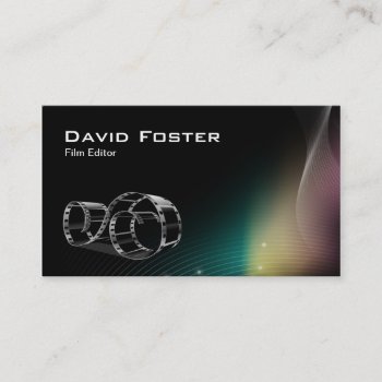 Video Film Editor Cutter Director Business Card by CardHunter at Zazzle