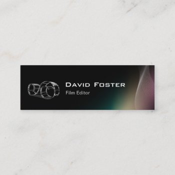 Video Film Editor Cutter Director Mini Business Card by CardHunter at Zazzle
