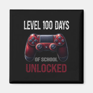 Video Game 100 Day School Level 100 Days Of School Magnet