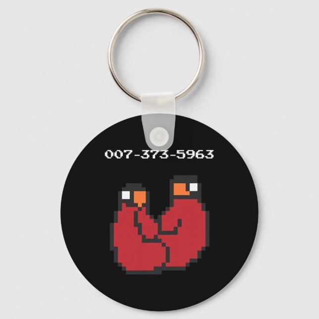 Video Game 90s 45s Codes Funny Gift  Keychain (Front)