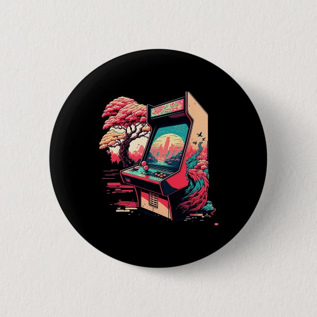 Video Game Arcade 1  Button (Front)