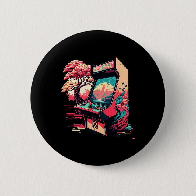 Video Game Arcade  Button (Front)