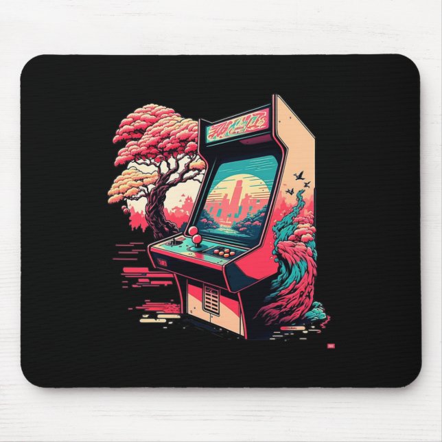 Video Game Arcade  Mouse Pad (Front)