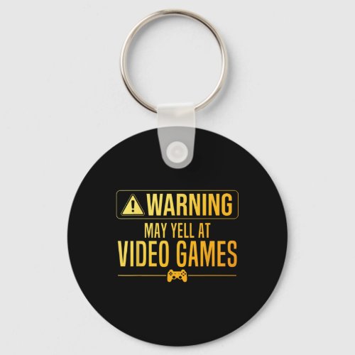 Video Game Art For Men Women Gaming Nerd Pc Gamer  Keychain