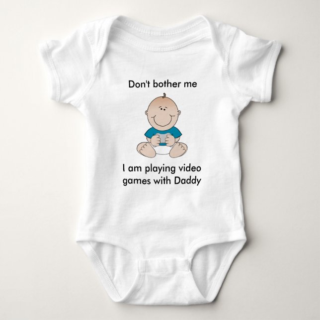 Video Game Baby Baby Bodysuit (Front)