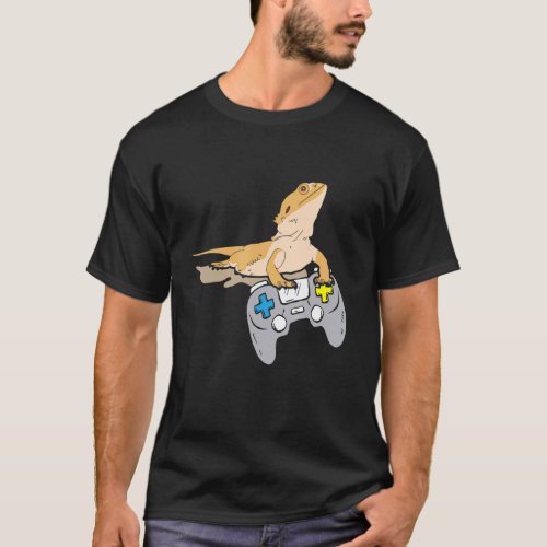 Video Game Bearded Dragon   Reptile Collector T_Shirt