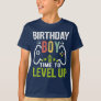 Video Game Birthday Boy Time to Level Up Gift Boys T-Shirt