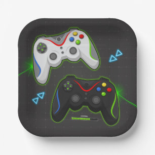 Video Game Birthday Gamer Boy Paper Plates