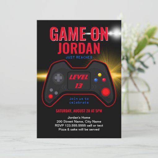 Video Game Birthday Invitation | Zazzle