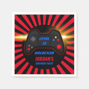 Video Game Birthday Napkins