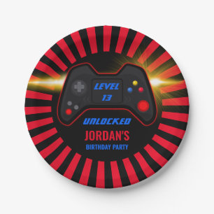 Video Game Birthday Paper Plates