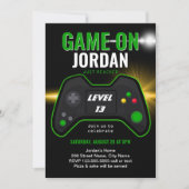 Video Game Birthday Party Invitation (Front)