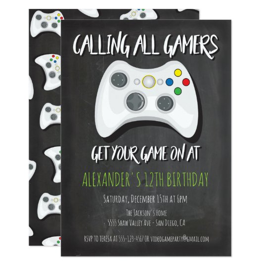 video game birthday party invitations zazzle com video game invitations templates