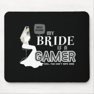 Video Game Bride & Wedding Mouse Pad