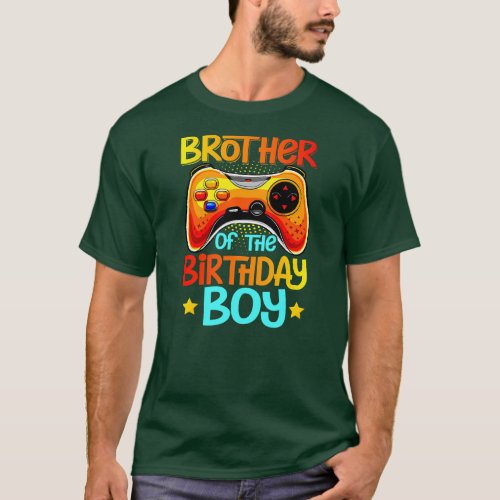 Video Game Brother of the Birthday Boy Birthday T_Shirt
