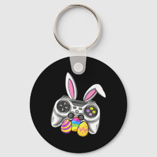 Video Game Bunny Eggs Costume Easter Day Boys Kids Keychain