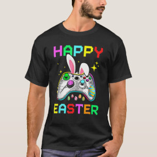 Video Game Bunny Eggs Easter Gamer Kids Boys Men G T-Shirt