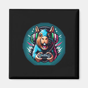 Video Game Capybara Gaming  Magnet