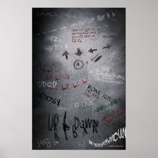 Video Game Cheats Poster - Gamer Gaming Cheat Code