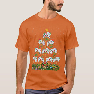 Video Game Christmasree Decor Funny Gaming Gamer X T-Shirt