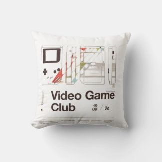 Video Game Club Throw Pillow
