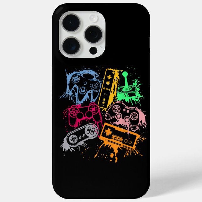 Video Game Console Controllers Retro 80's 90's Arc Case-Mate iPhone Case (Back)