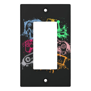 Video Game Console Controllers Retro 80's 90's Arc Light Switch Cover