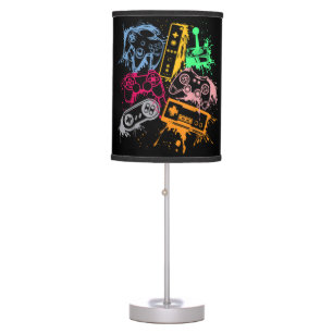 Video Game Console Controllers Retro 80's 90's Arc Table Lamp