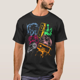 Video Game Console Controllers Retro 80's 90's T-Shirt