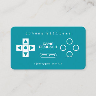 Video game console joypad cover business card
