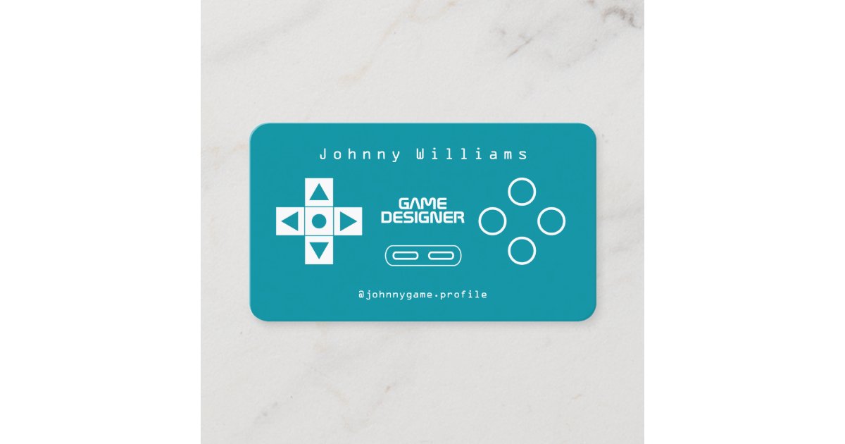 Gamer for Life, Video Game Developer, Designer Business Card