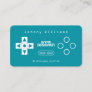 Video game console joypad cover business card