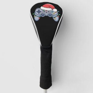 Video Game Controller Christmas Santa Hat Gamer Golf Head Cover