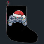 Video Game Controller Christmas Santa Hat Gamer Small Christmas Stocking<br><div class="desc">Video Game Controller Christmas Santa Hat Gamer</div>
