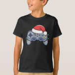 Video Game Controller Christmas Santa Hat Gamer T-Shirt<br><div class="desc">Video Game Controller Christmas Santa Hat Gamer</div>