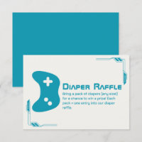 Video Game Controller Diaper Raffle Baby Shower