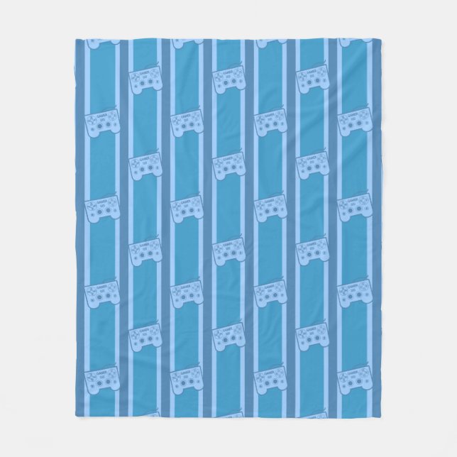 Video Game Controller Fleece Blanket (Front)
