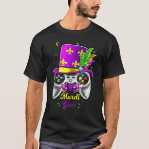 Video Game Controller Gamer E Sports Mardi Gras Ca T-Shirt
