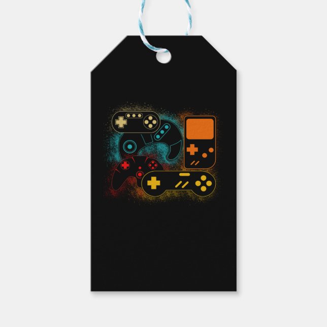 Video Game Controller Gift Tags (Front)