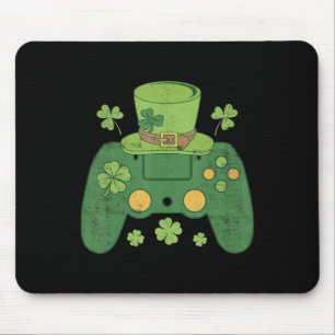 Video Game Controller Irish Gamer Boys Happy St Pa Mouse Pad
