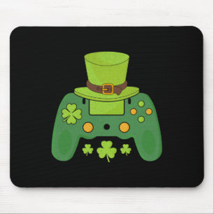 Video Game Controller Irish Gamer Boys Happy St Pa Mouse Pad
