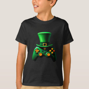 Video Game Controller Irish Gamer Boys ST.Patrick T-Shirt