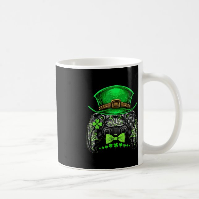 Video Game Controller Irish Gamer Boys St Patricks Coffee Mug (Right)