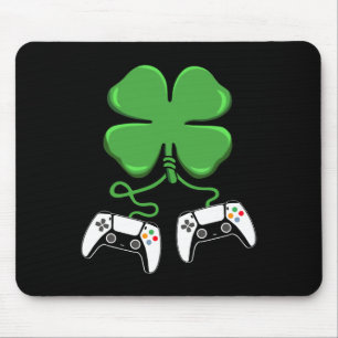 Video Game Controller Irish Gamer Boys St Patricks Mouse Pad