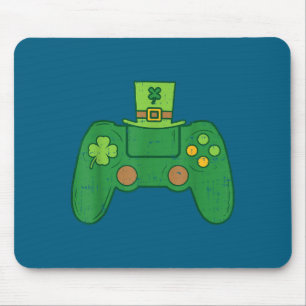 Video Game Controller Irish Gamer Boys St Patricks Mouse Pad