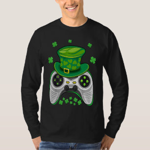 Video Game Controller Irish Gamer Boys St Patricks T-Shirt