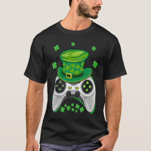 Video Game Controller Irish Gamer Boys St Patricks T-Shirt