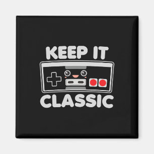 Video Game Controller Keep It Clic Humor 80s Retro Magnet