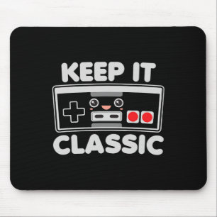 Video Game Controller Keep It Clic Humor 80s Retro Mouse Pad
